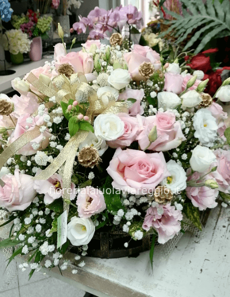 Bouquet bianco e rosa